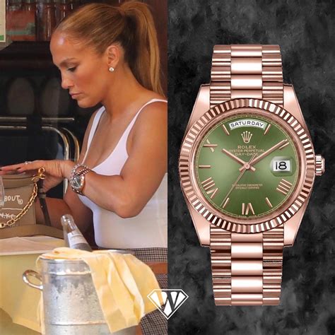 girl wearing a gold rolex and rose tattoos|Rolex watch logo.